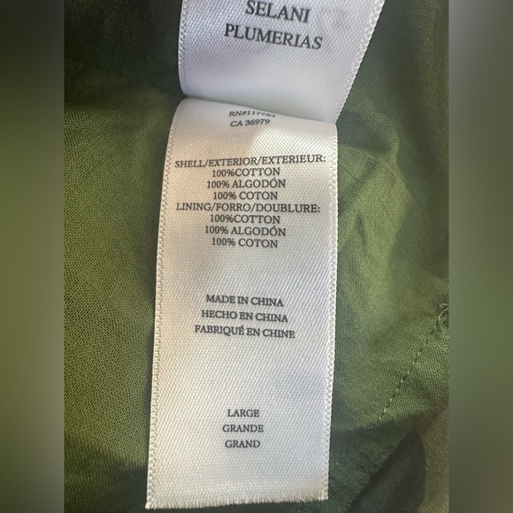 NWT Rails Selani One-Shoulder Cotton Poplin Dress Floral Print Size Large - Picture 7 of 10